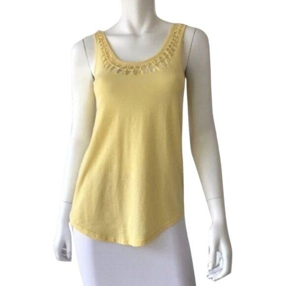 MINKPINK Knot Detail Yellow Tank - Picture 1 of 3